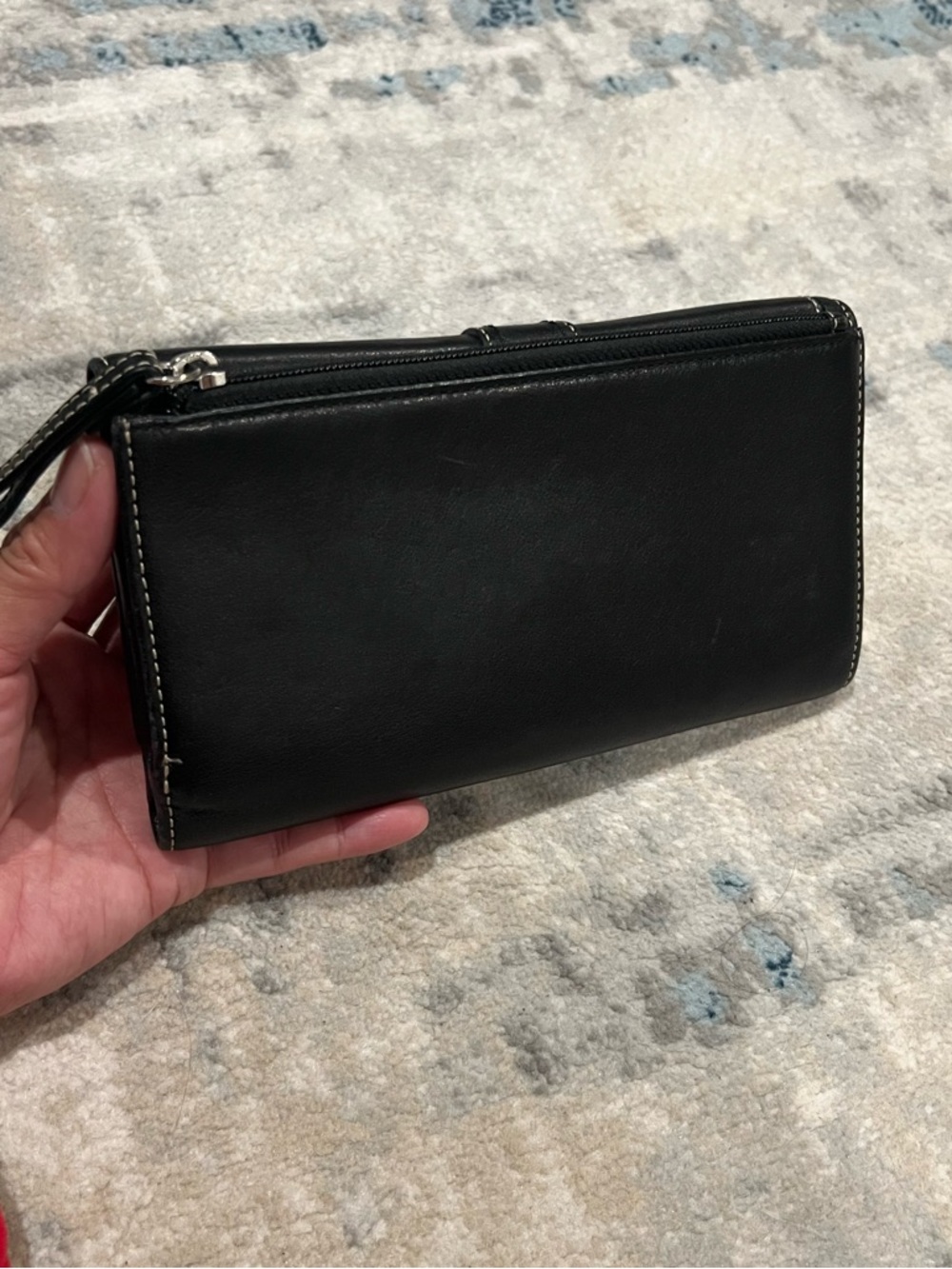 Coach SoHo Y2K Black Leather Trifold Wallet - Picture 2 of 9